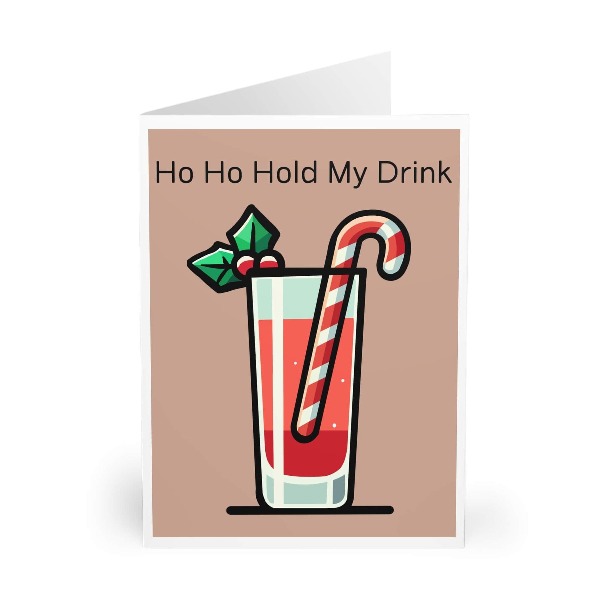 Ho Ho Hold My Drink – Funny Christmas Party Card - mezetto KEOLIX KEOLIX