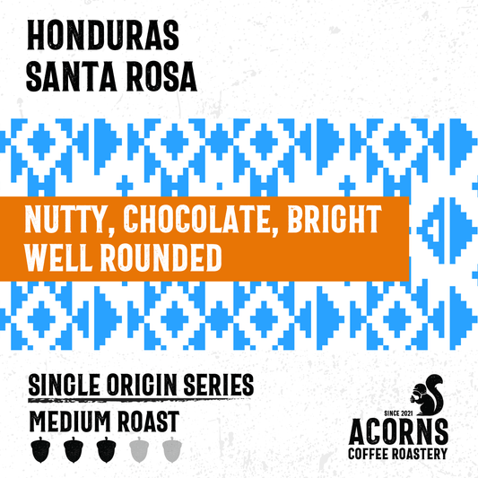 Honduras Santa Rosa Medium Roast - mezetto Acorns Coffee & Cake Acorns Coffee & Cake