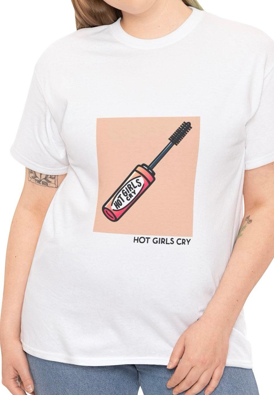 Hot GirlsCry – Mascara Tears Statement T-Shirt - mezetto KEOLIX KEOLIX
