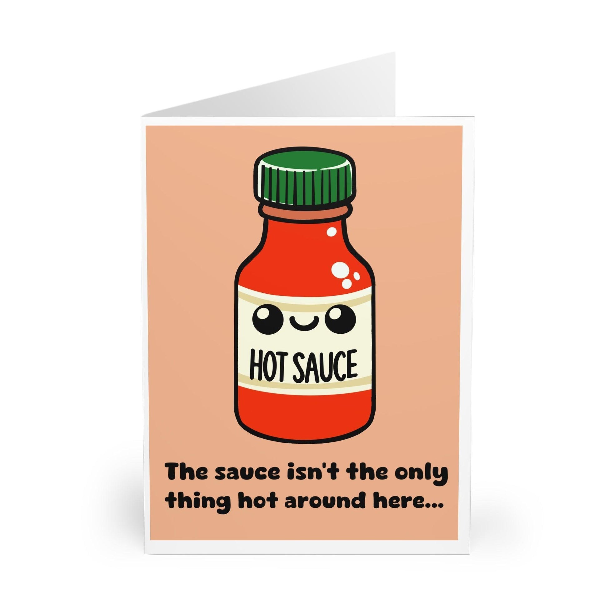 Hot Sauce Flirty Card – Funny Romantic Spicy Greeting Card - mezetto KEOLIX KEOLIX
