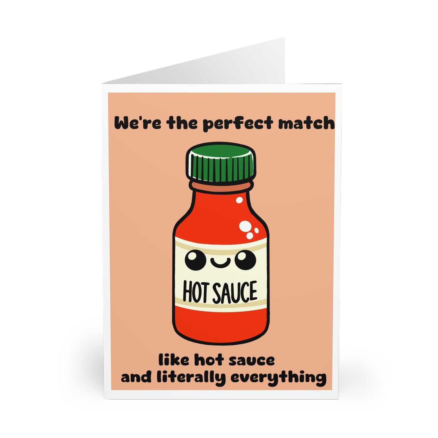 Hot Sauce Love Card – Funny Spicy Couple Greeting Card - mezetto KEOLIX KEOLIX