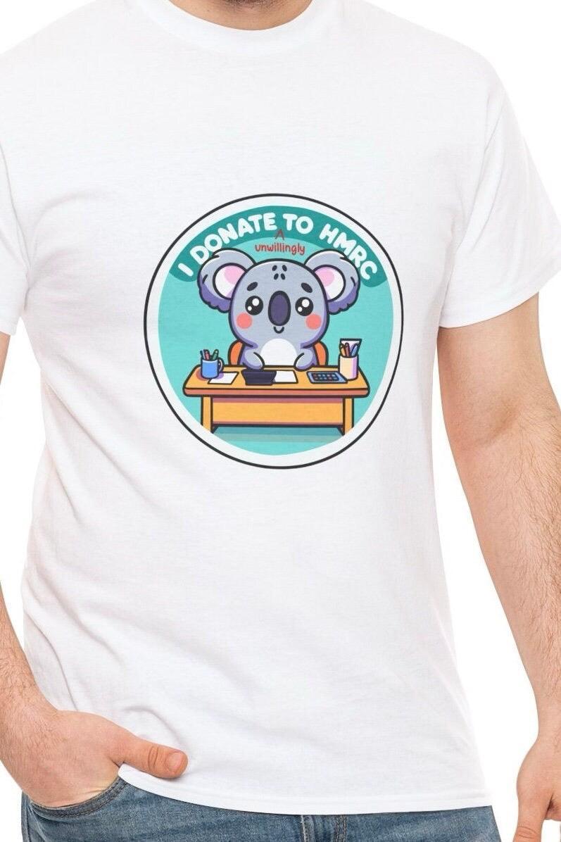 I Donate to HMRC Koala T-Shirt | Funny Tax Season Tee - mezetto KEOLIX KEOLIX