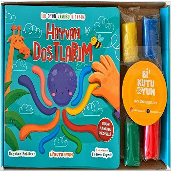 İlk Oyun Hamuru Kitabım - Hayvan Dostlarım (Oyun Hamuru Hediyeli)