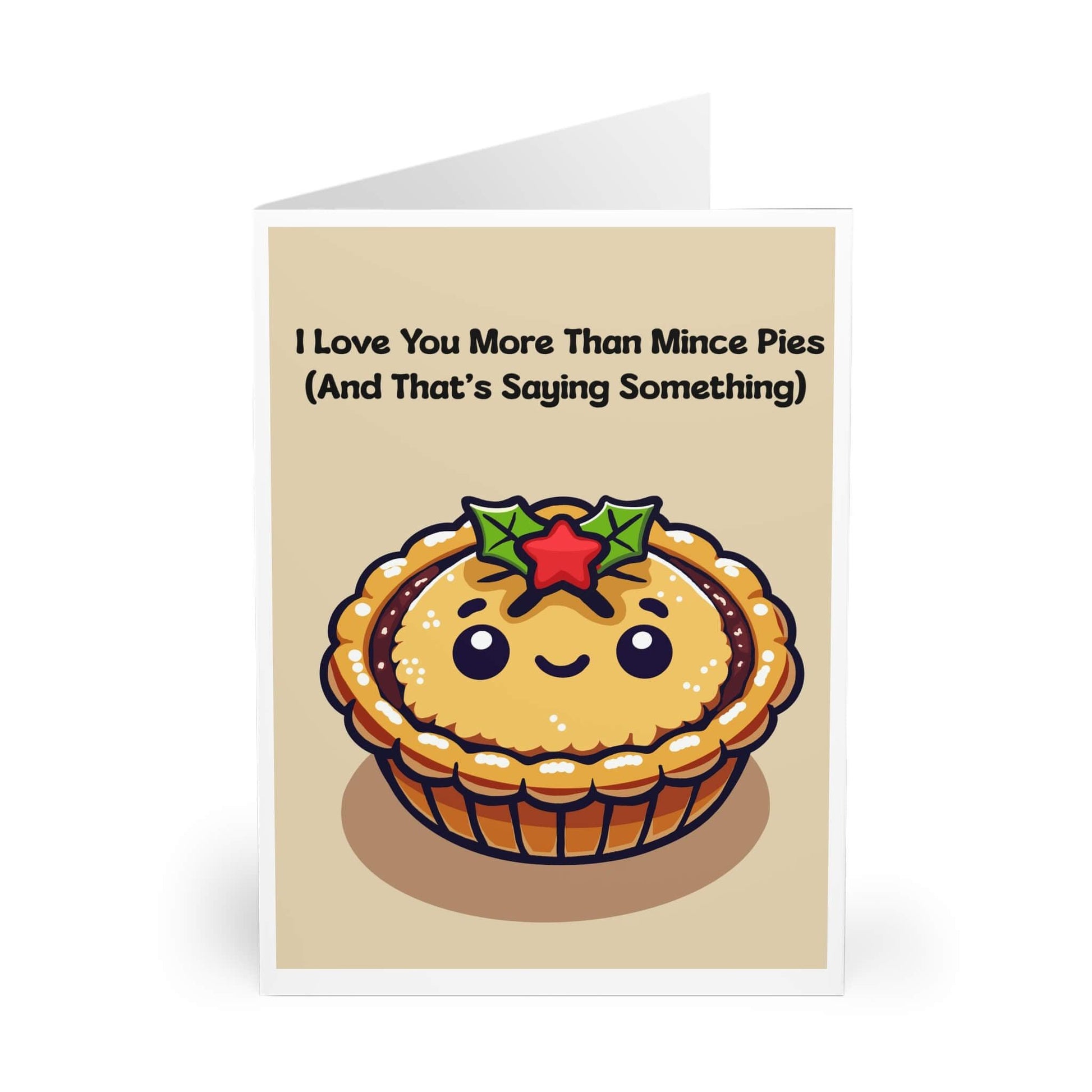 I Love You More Than Mince Pies – Xmas Card - mezetto KEOLIX KEOLIX