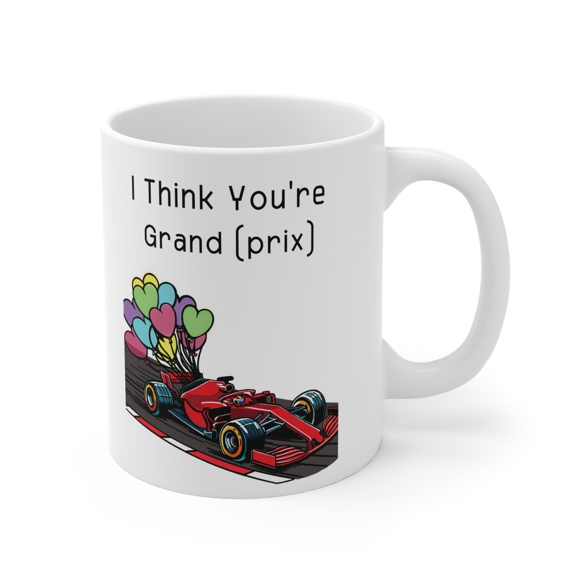 I Think You're Grand Prix Mug – Racing Car Balloon Design - mezetto KEOLIX KEOLIX