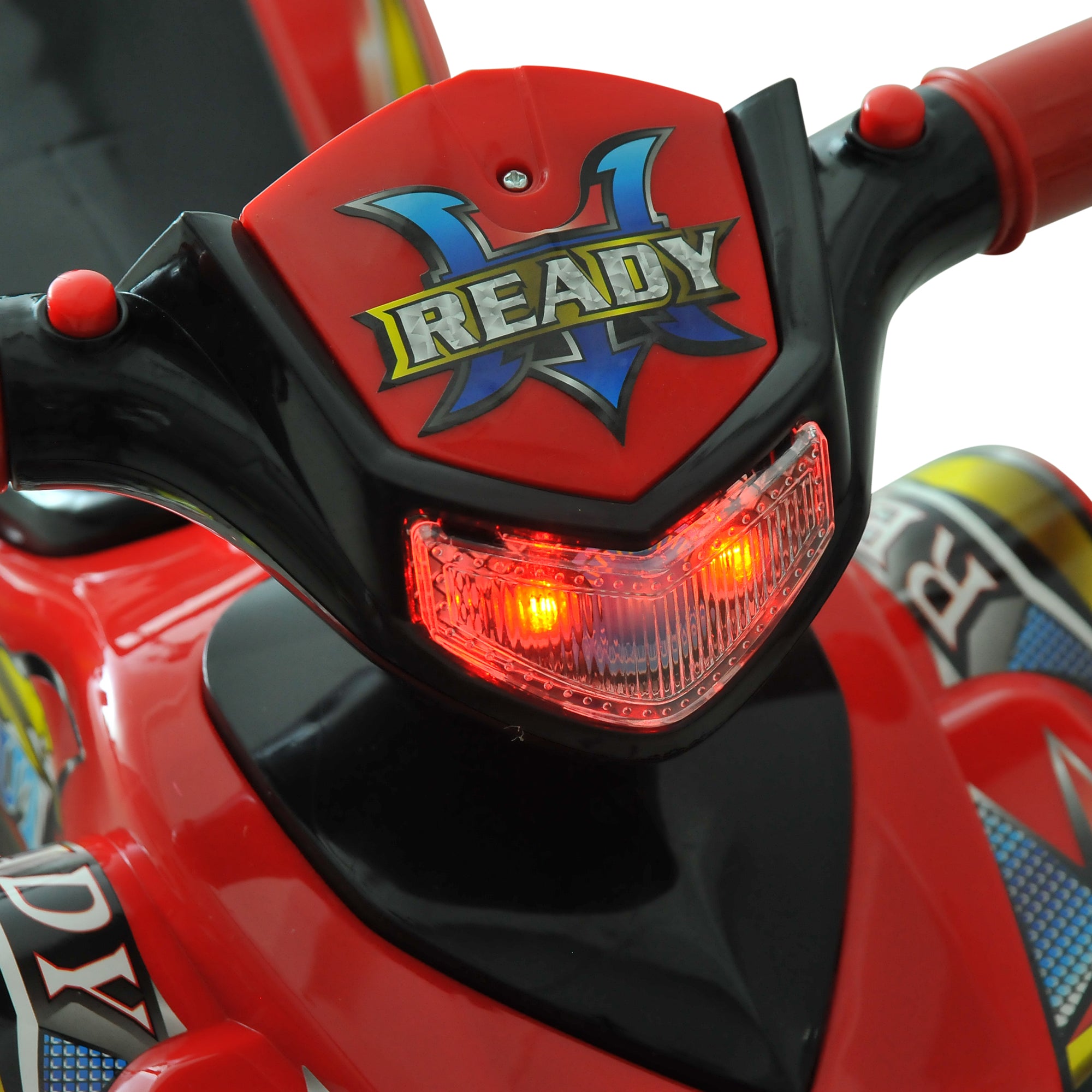 Kids Ride On Quad Bike, 60Lx38Wx42H cm in Red | HOMCOM-6