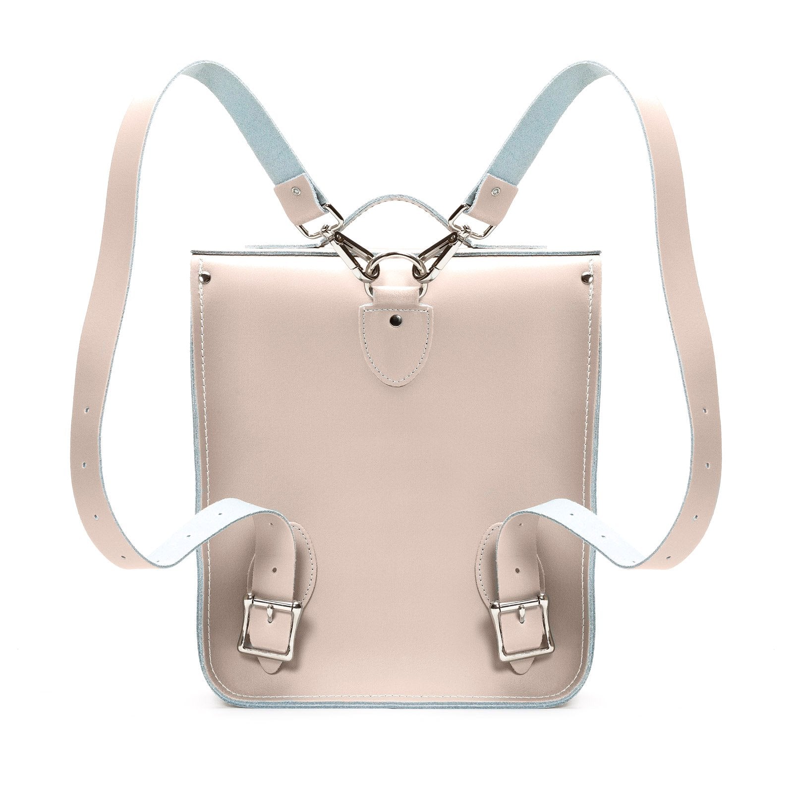 Handmade Leather City Backpack - Iced Coffee-3