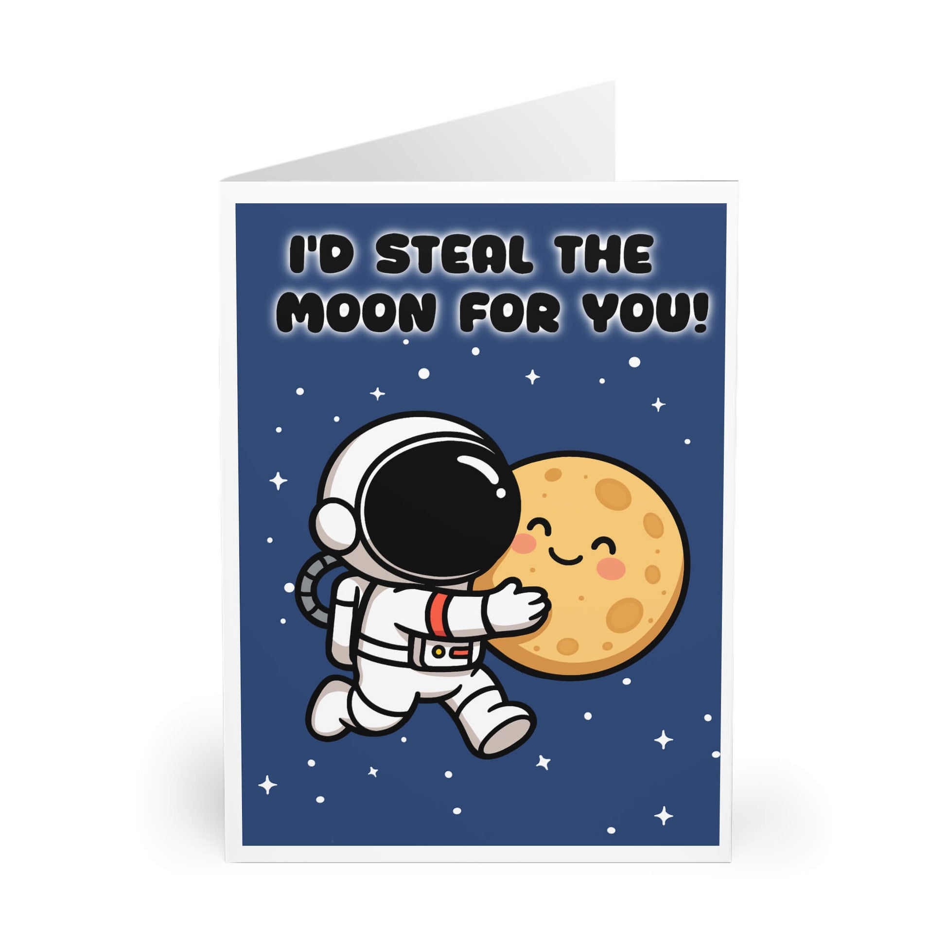 I’d Steal the Moon for You Card – Funny Cute Space Design - mezetto KEOLIX KEOLIX