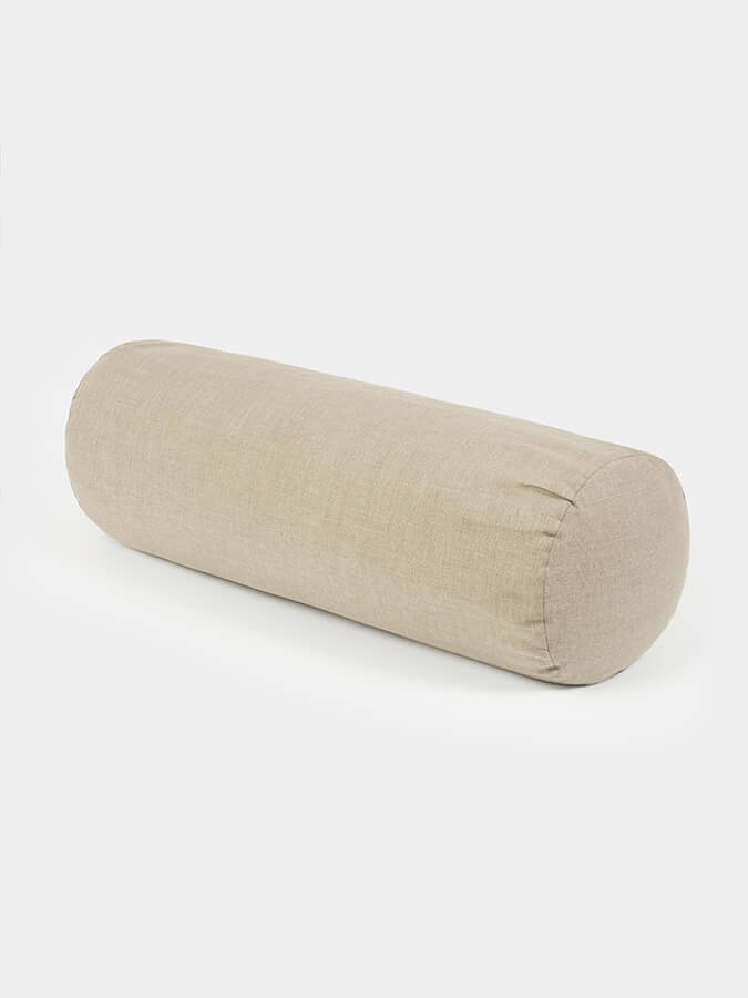 Yoga Studio Organic Buckwheat Linen Meditation Bolster Cushion