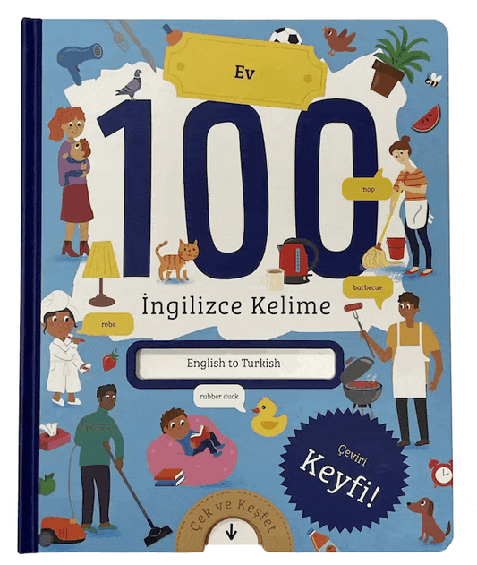 İlk 100 İngilizce Kelime Evim (Ciltli) - Okuyan Koala Kitap