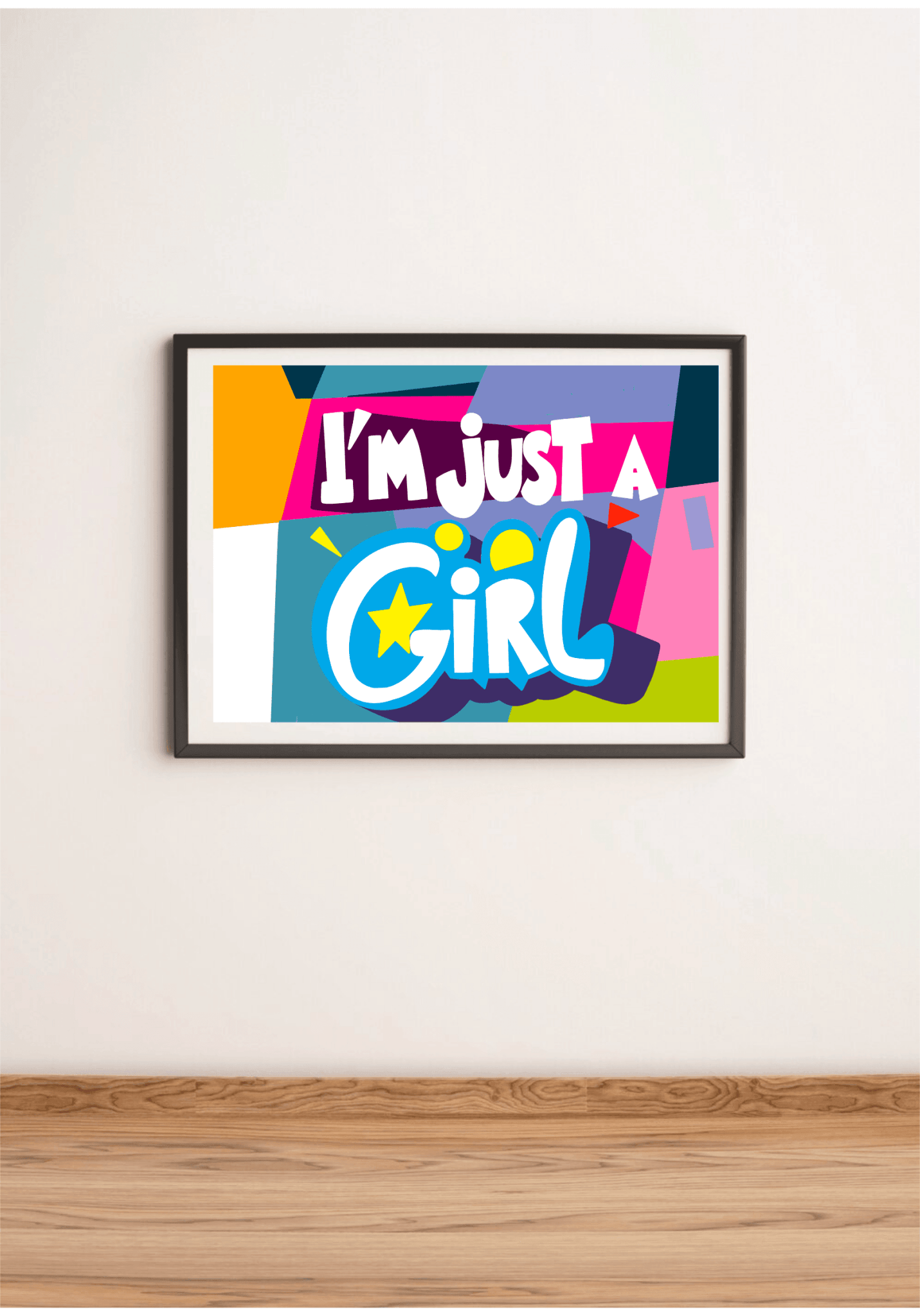 I'm Just a Girl – Feminist Cartoon Art Print A3 A4 A5 - mezetto KEOLIX KEOLIX