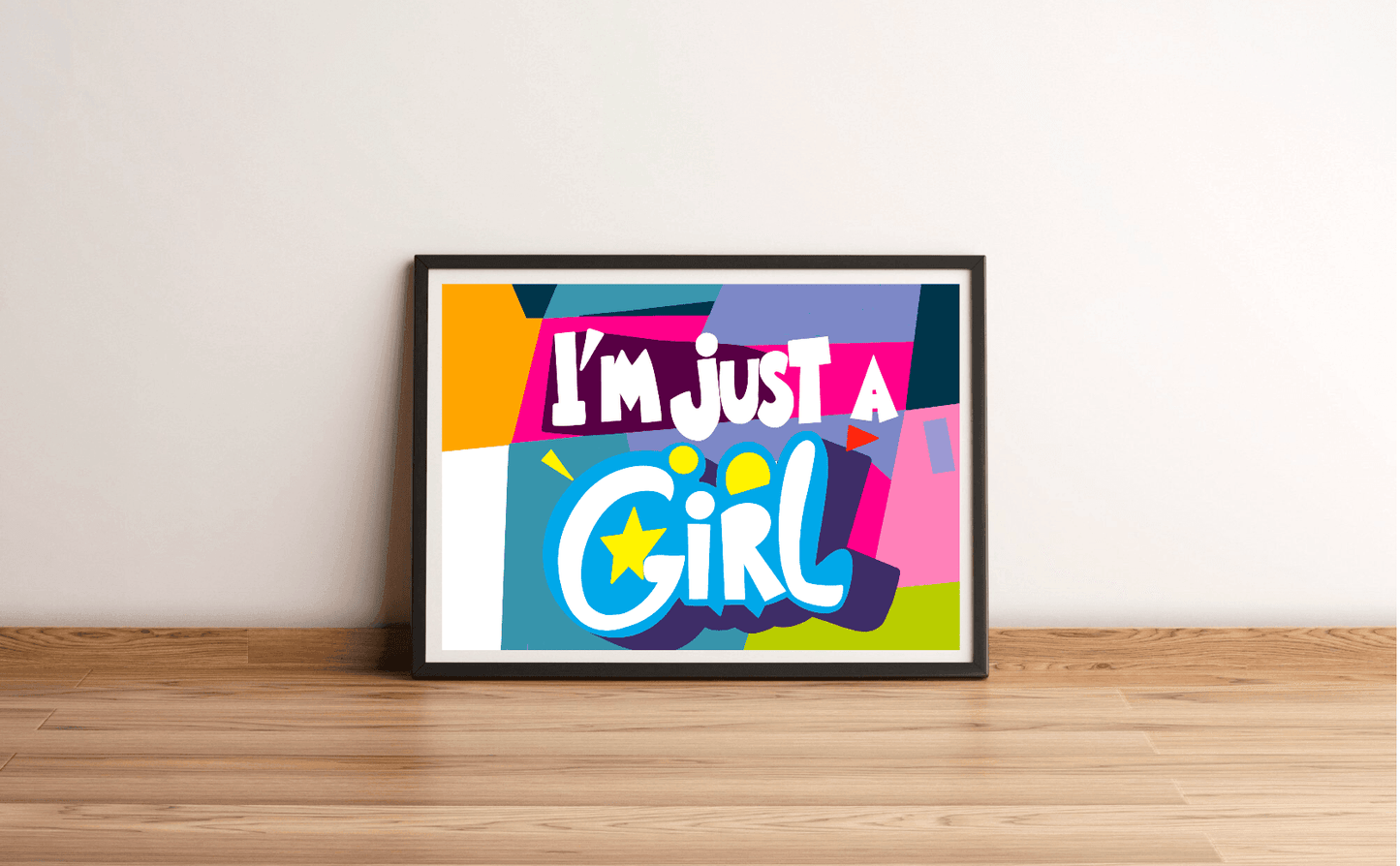 I'm Just a Girl – Feminist Cartoon Art Print A3 A4 A5 - mezetto KEOLIX KEOLIX