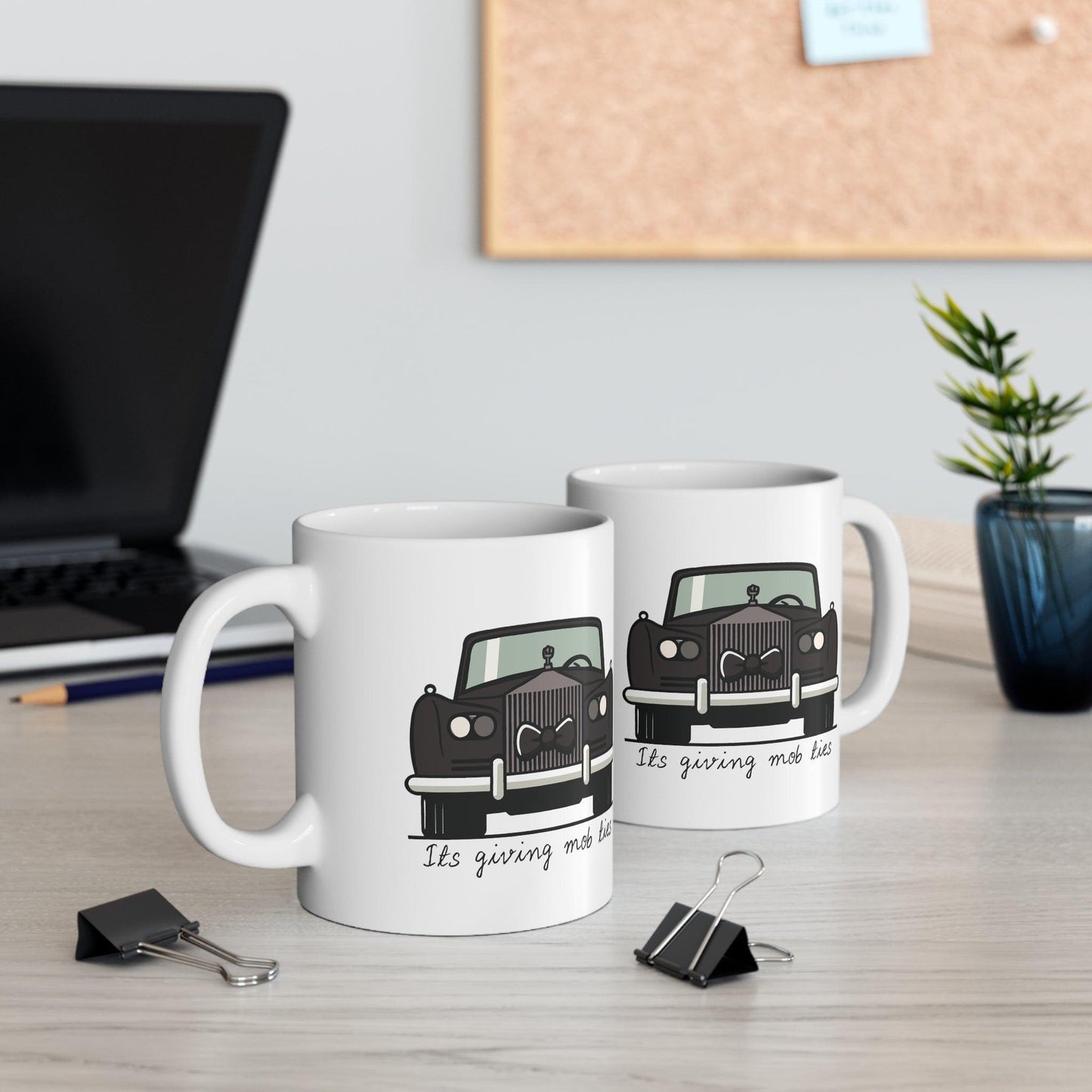 It’s Giving Mob Ties Rolls Royce Mug | 11 oz Luxe Pun - mezetto KEOLIX KEOLIX