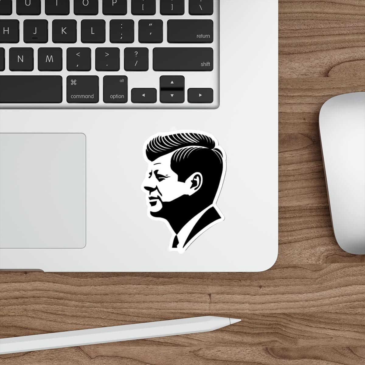 JFK Sticker – Minimalist Kennedy Vinyl Decal - mezetto KEOLIX KEOLIX