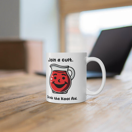 Join a Cult – Drink the Kool - Aid Mug | 11 oz Dark Humour - mezetto KEOLIX KEOLIX