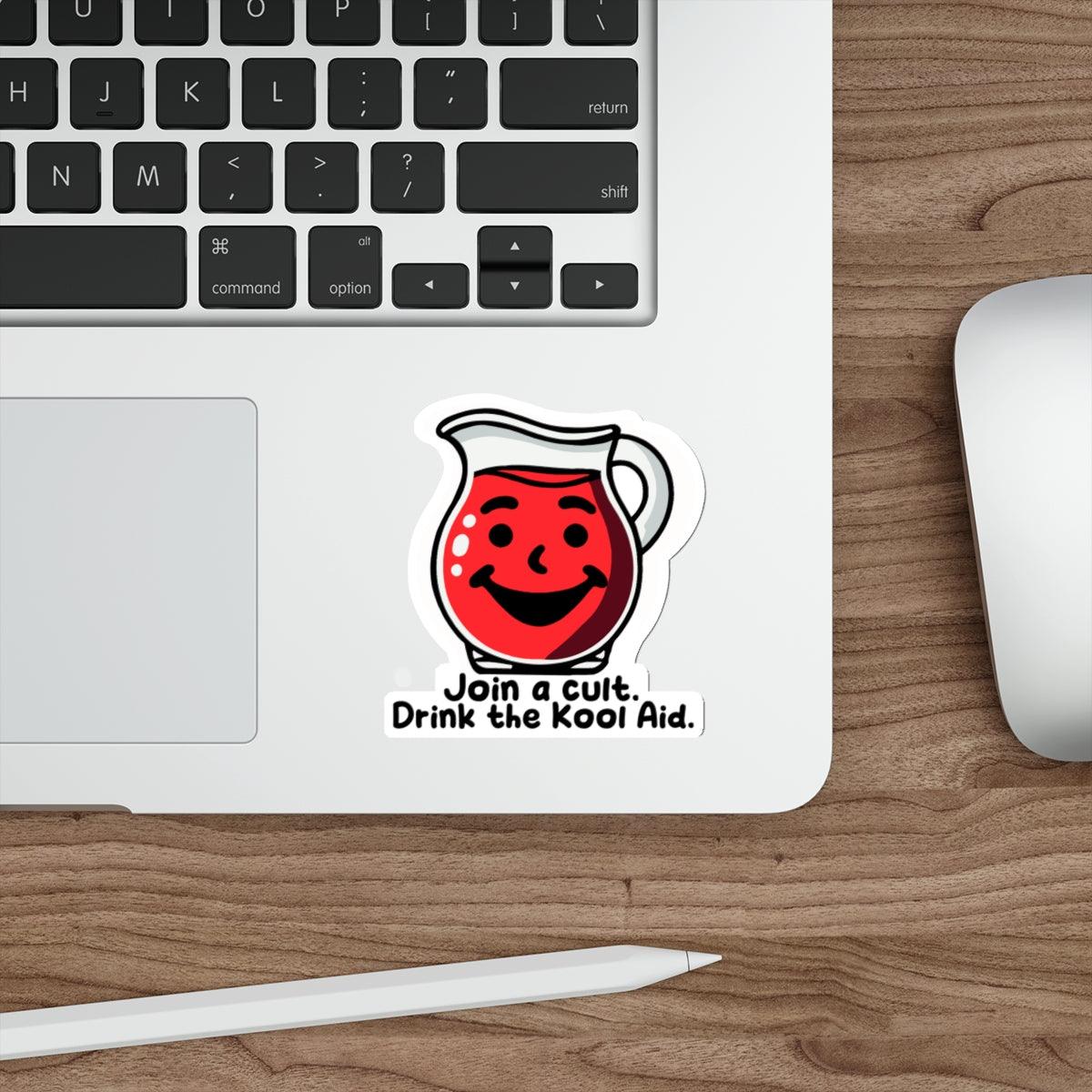 Join a Cult Kool - Aid Sticker – Edgy Dark Humor Vinyl Decal - mezetto KEOLIX KEOLIX