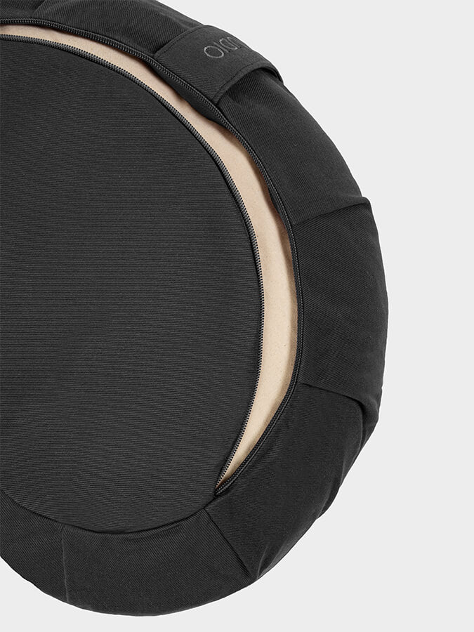 Yoga Studio European Organic Buckwheat Zafu Crescent Cushion