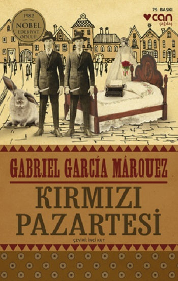 Kırmızı Pazartesi kitap kapağı - Gabriel García Márquez Can Yayınları romanı