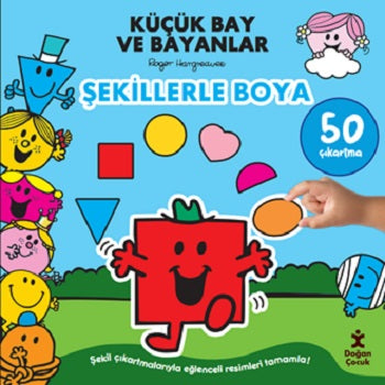 Küçük Koy ve çiçekler Şekillerle Boya