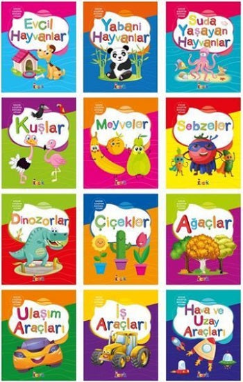 Küçük Kaşifin Boyama Kitabı Seti(12 Kitap)