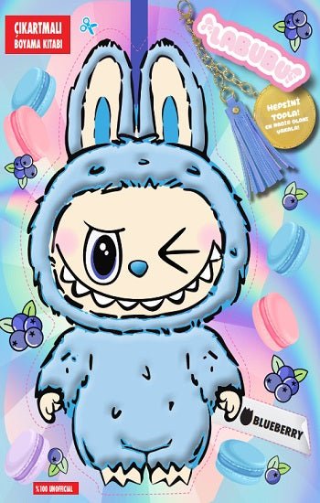 Labubu Blueberry Çılgın Koleksiyon – Çıkartmalı Boyama Kitabı – Kolektif – Doğan Çocuk – kitap kapağı