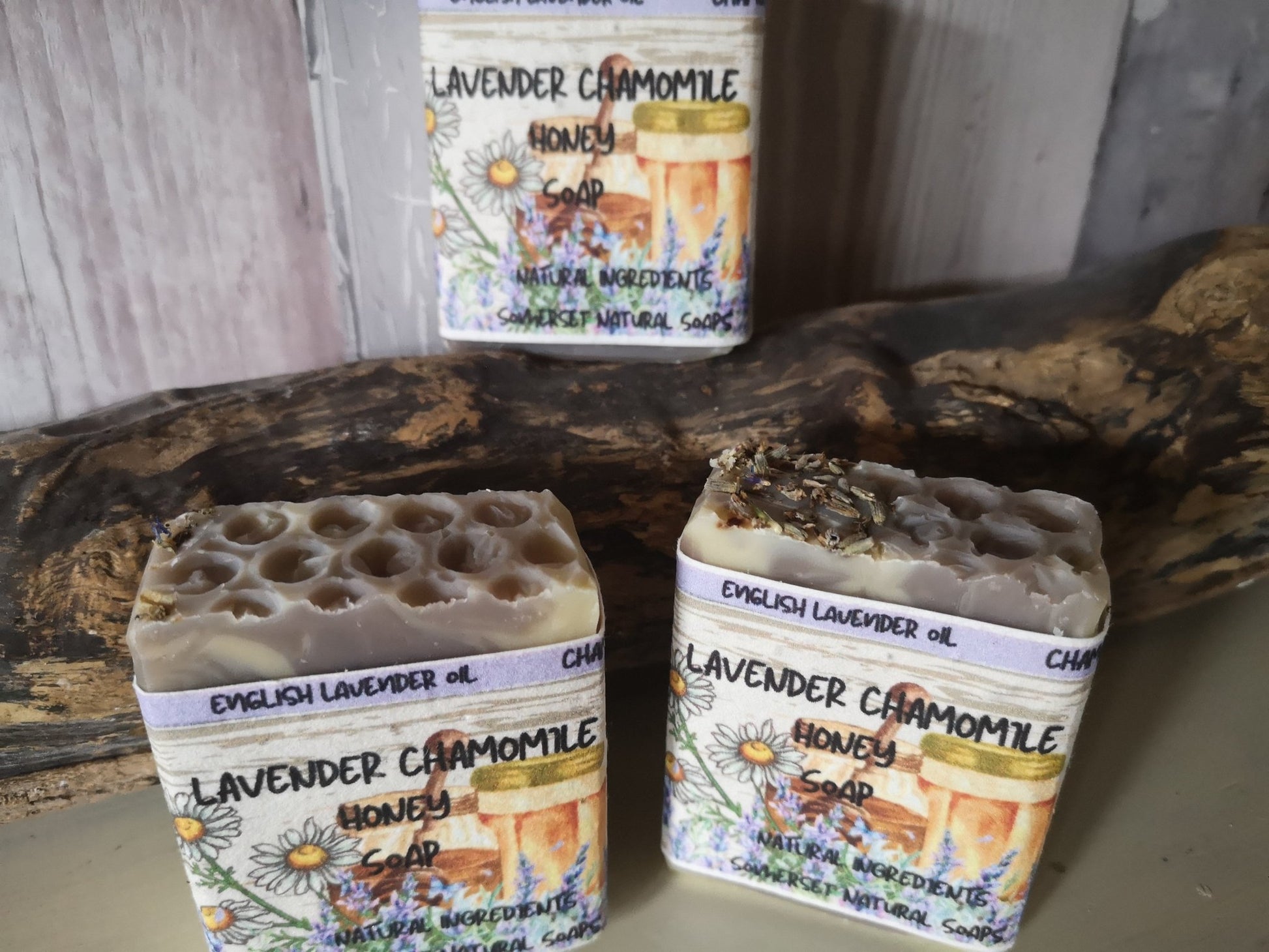 Lavender Chamomile Honey Blossom soap - mezetto Shopify Collective Somerset Natural Soaps