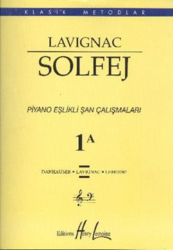 Lavignac Solfej 1A Piyano Eşlikli Şan Çalışmaları (Büyük Boy) - mezetto