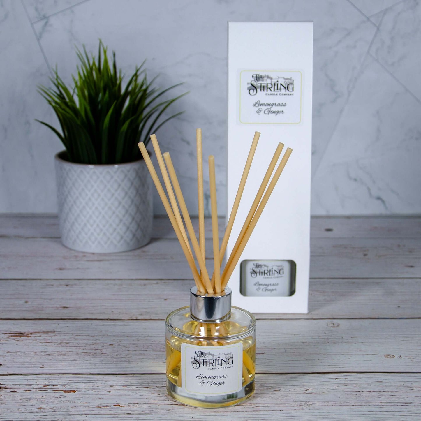 Lemongrass & Ginger - Diffuser 100ml - mezetto Shopify Collective The Stirling Candle Company