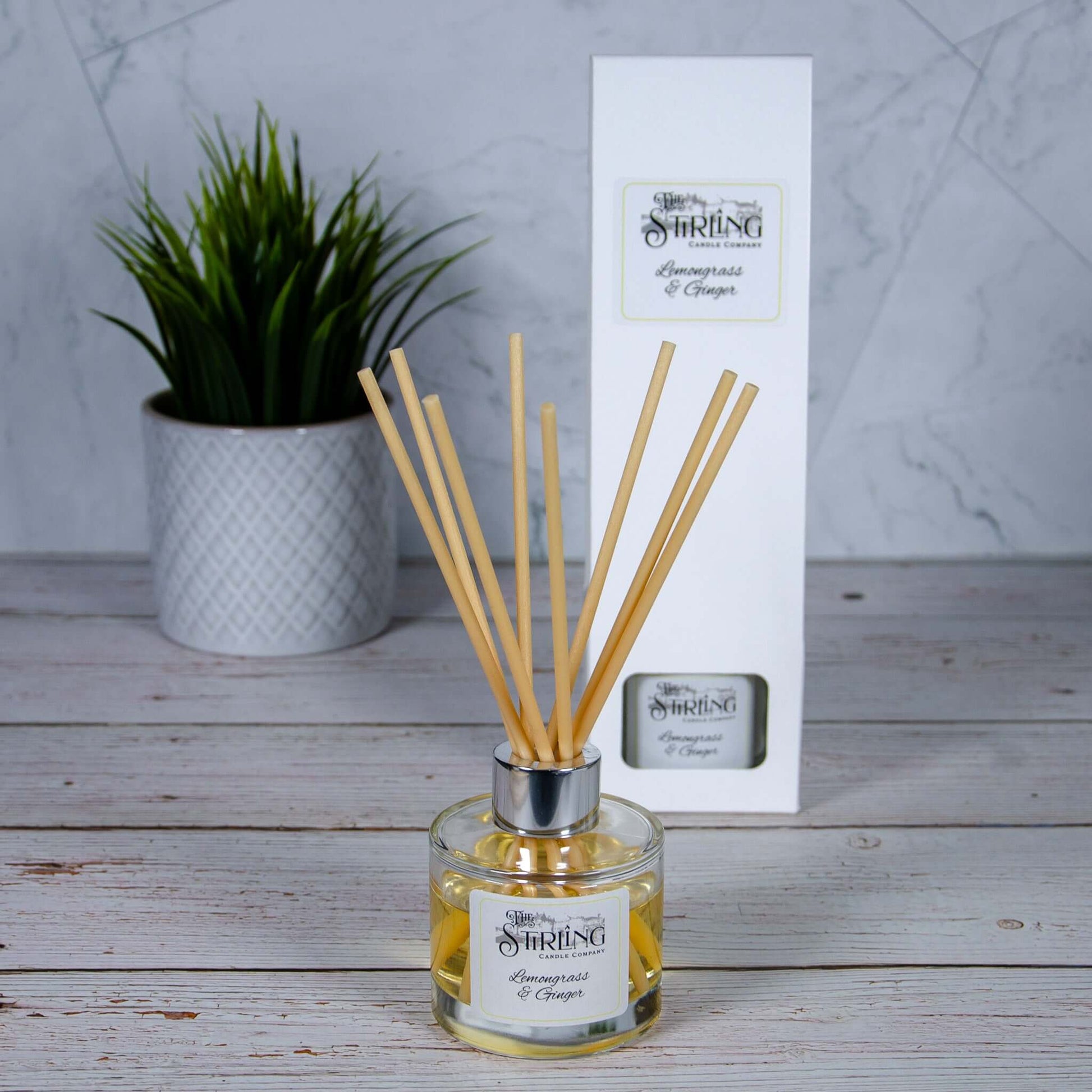 Lemongrass & Ginger - Diffuser 100ml - mezetto Shopify Collective The Stirling Candle Company