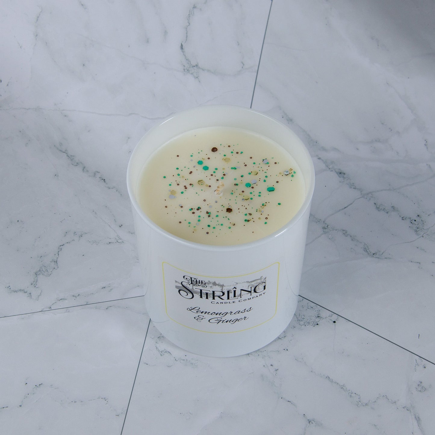 Lemongrass & Ginger - Large Candle - mezetto Shopify Collective The Stirling Candle Company