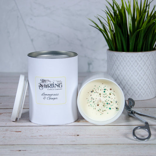 Lemongrass & Ginger - Large Candle - mezetto Shopify Collective The Stirling Candle Company