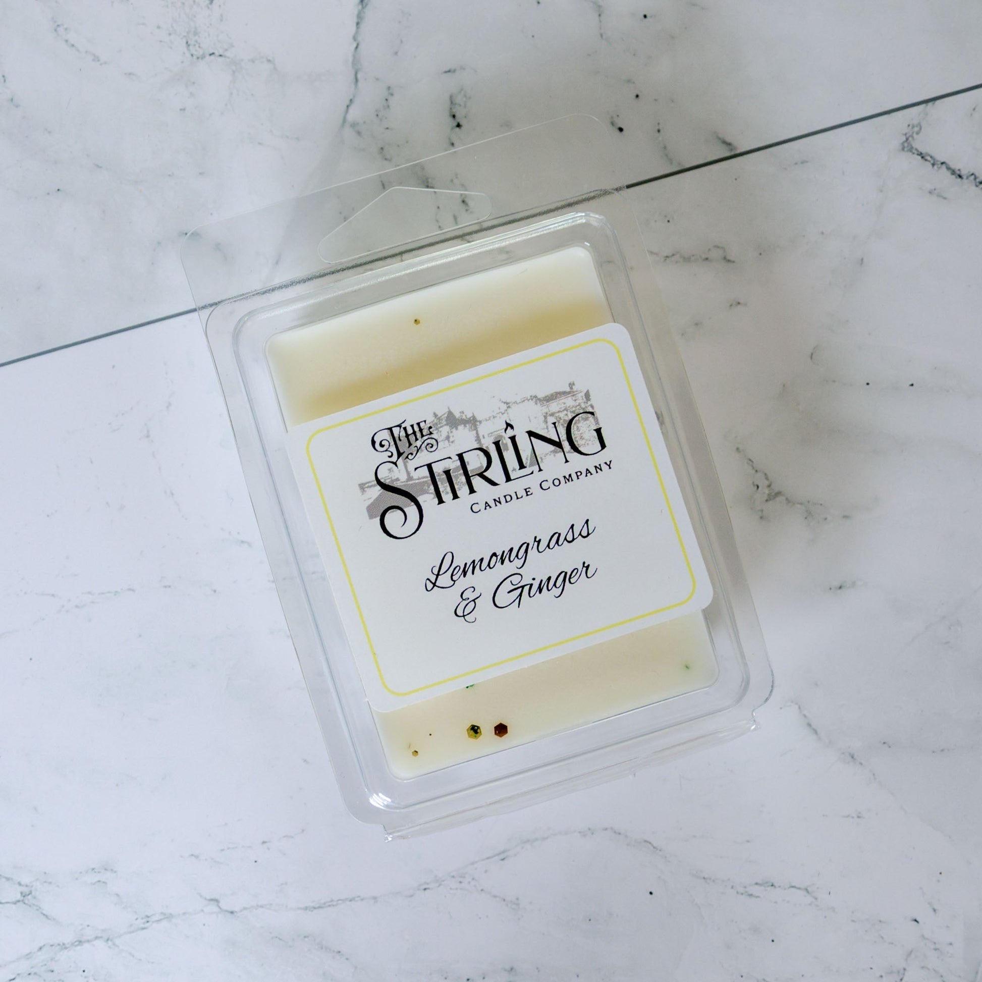 Lemongrass & Ginger - Wax Melt Clamshell - mezetto Shopify Collective The Stirling Candle Company