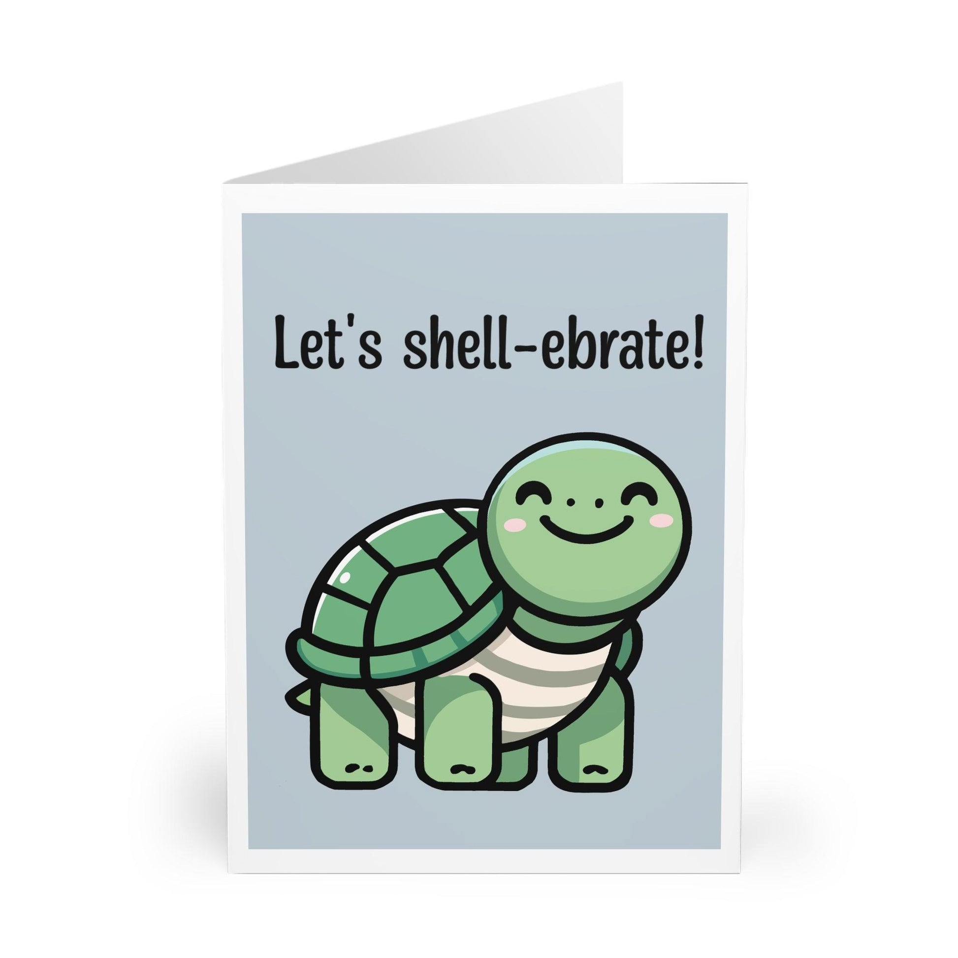 Let’s Shell - ebrate Card – Cute Turtle Pun Celebration Design - mezetto KEOLIX KEOLIX