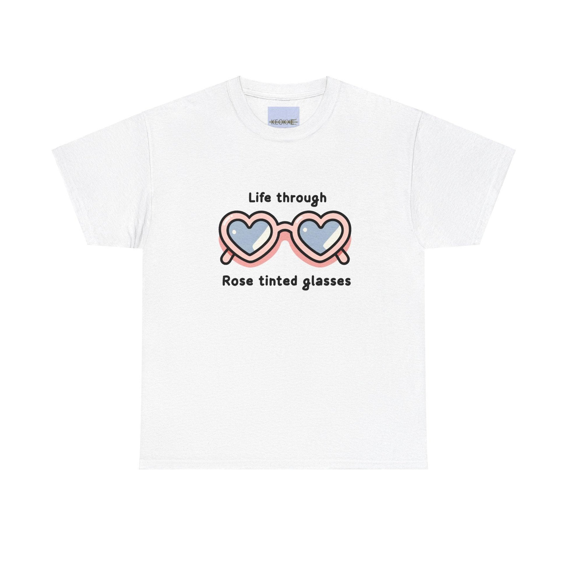 Life Through Rose - Tinted Glasses – Positivity Tee - mezetto KEOLIX KEOLIX