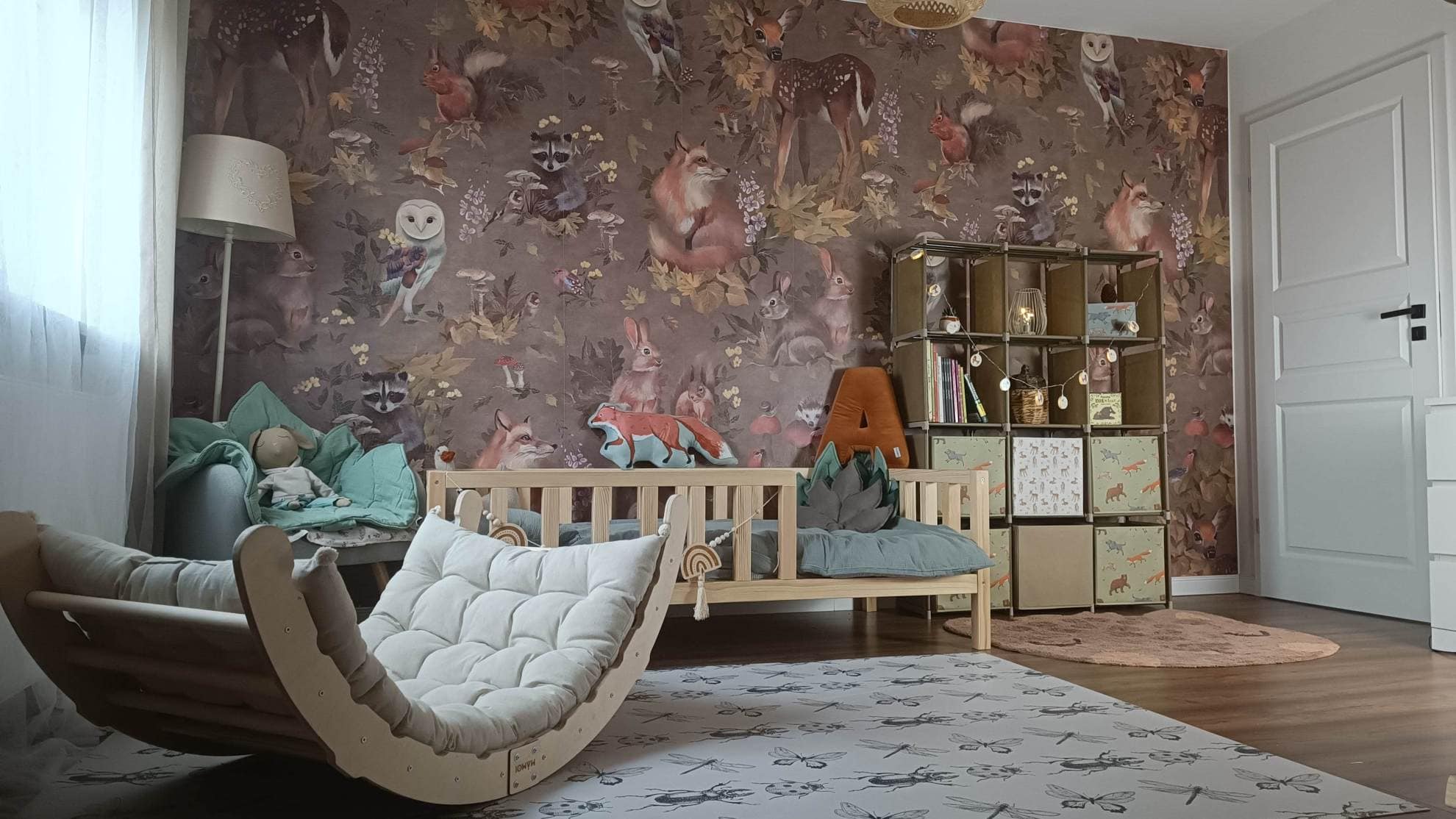 MAMOI® Toddler climbing frame indoor with cushion, Cushion for indoor climbing frame for toddlers, Baby kids climbing dome, Wooden climbing triangle for children from 1/2/3 years-4