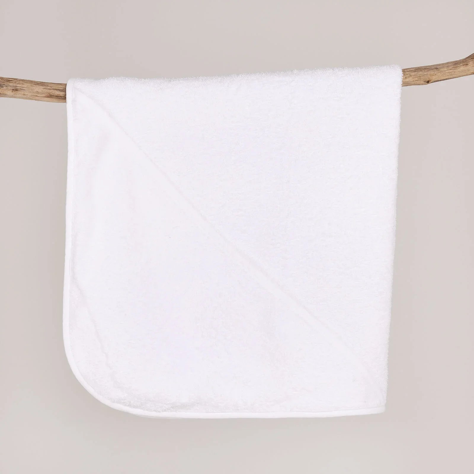 Little Dreams Boy Baby Towel - White - mezetto