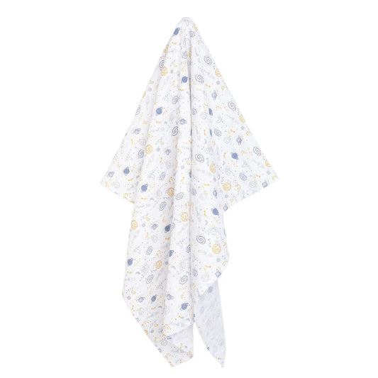 Little Dreams Boy Muslin Blanket - Patterned - mezetto