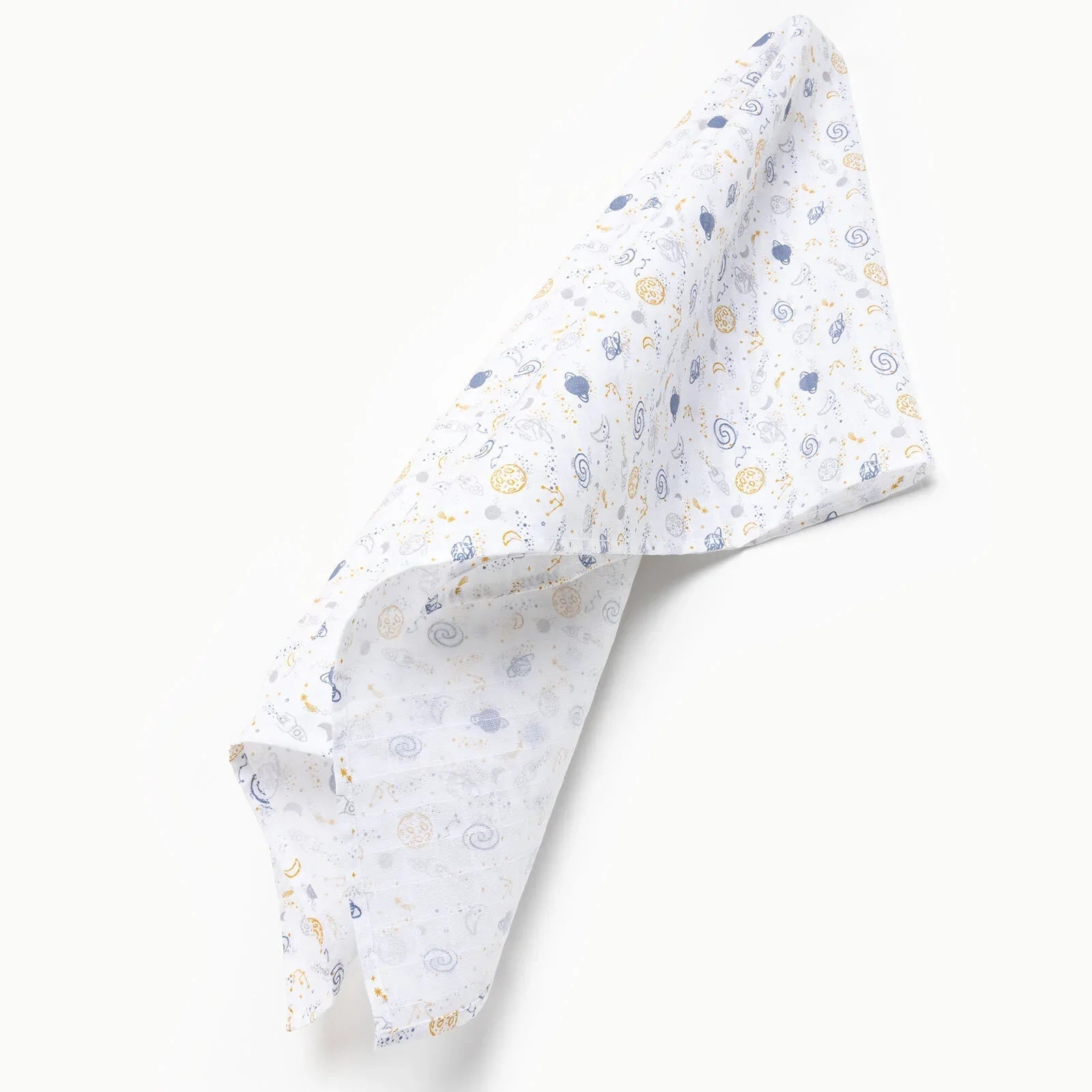 Little Dreams Boy Muslin Blanket - Patterned - mezetto