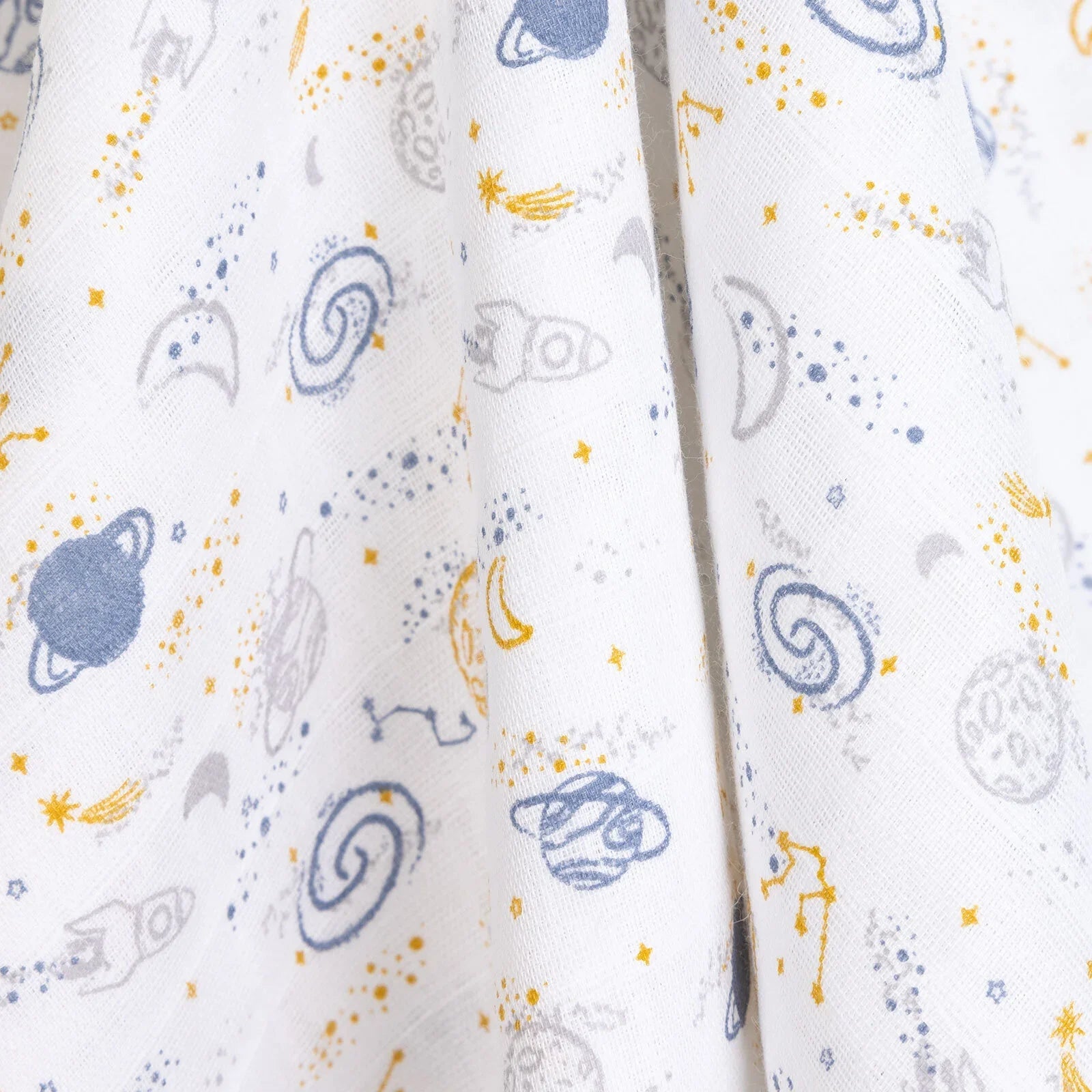 Little Dreams Boy Muslin Blanket - Patterned - mezetto