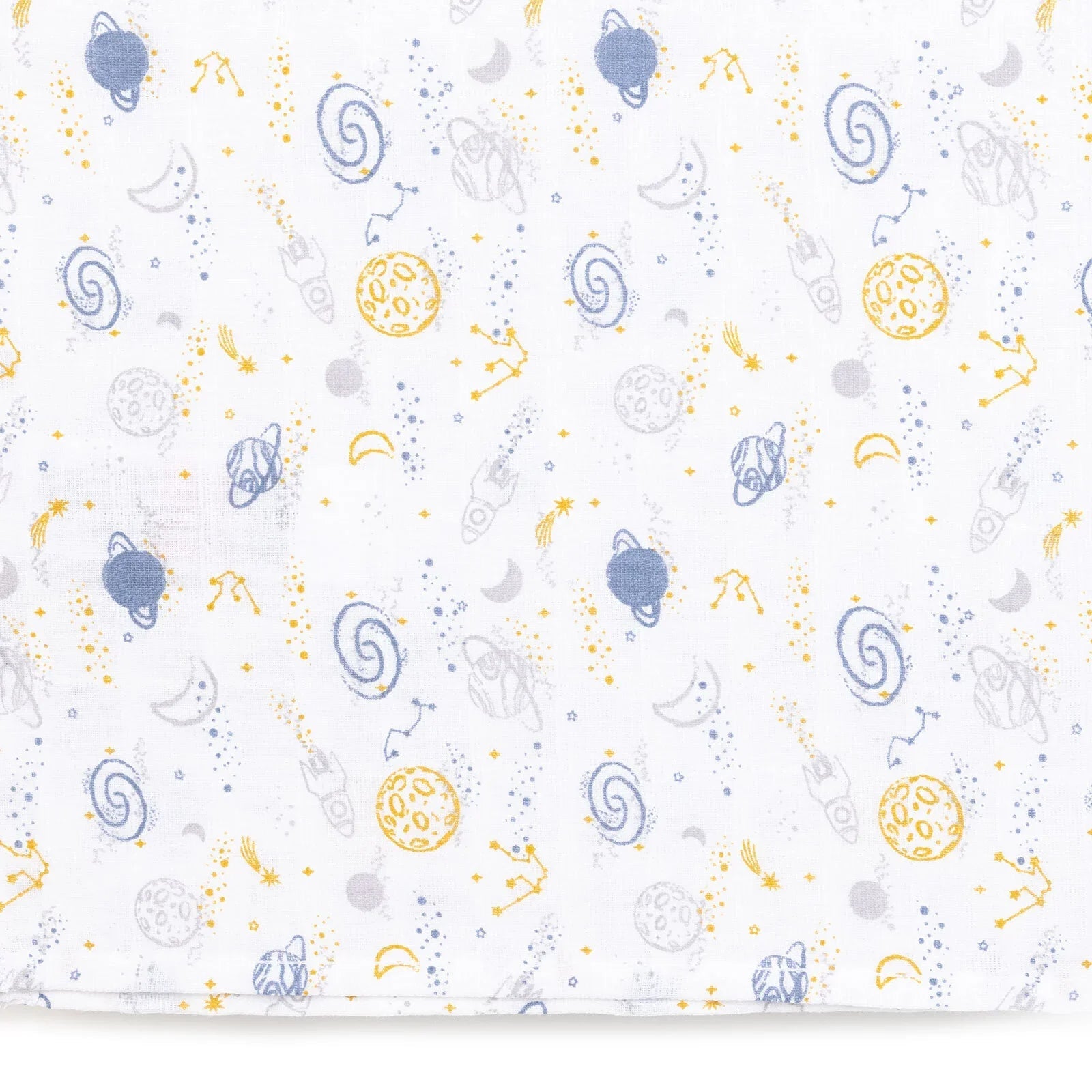 Little Dreams Boy Muslin Blanket - Patterned - mezetto