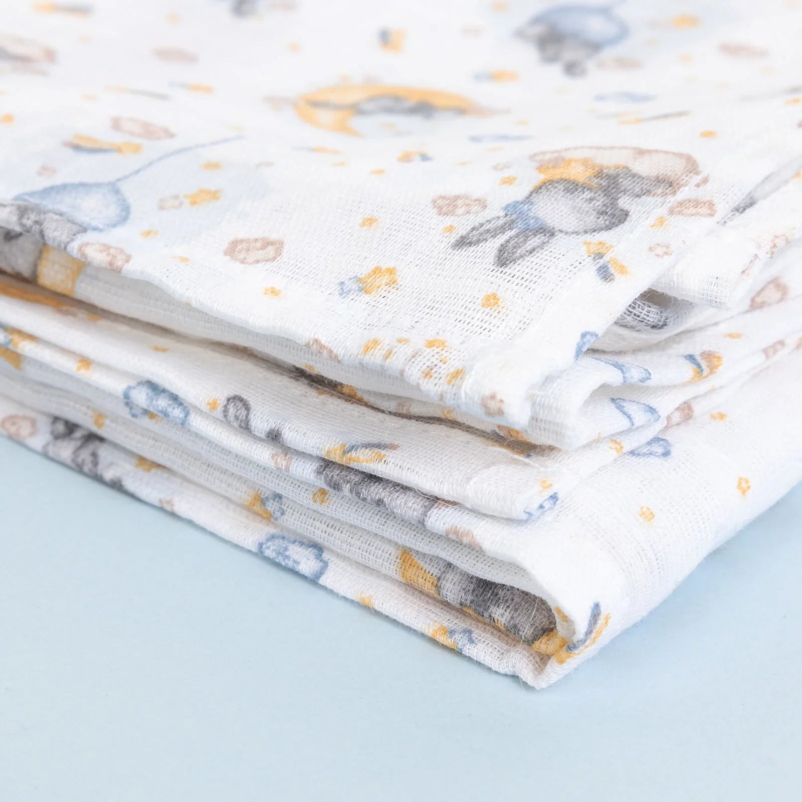 Little Dreams Girl Muslin Blanket - Patterned - mezetto