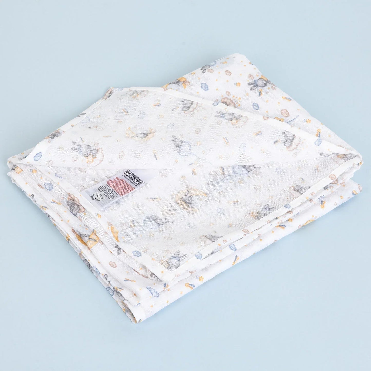 Little Dreams Girl Muslin Blanket - Patterned - mezetto