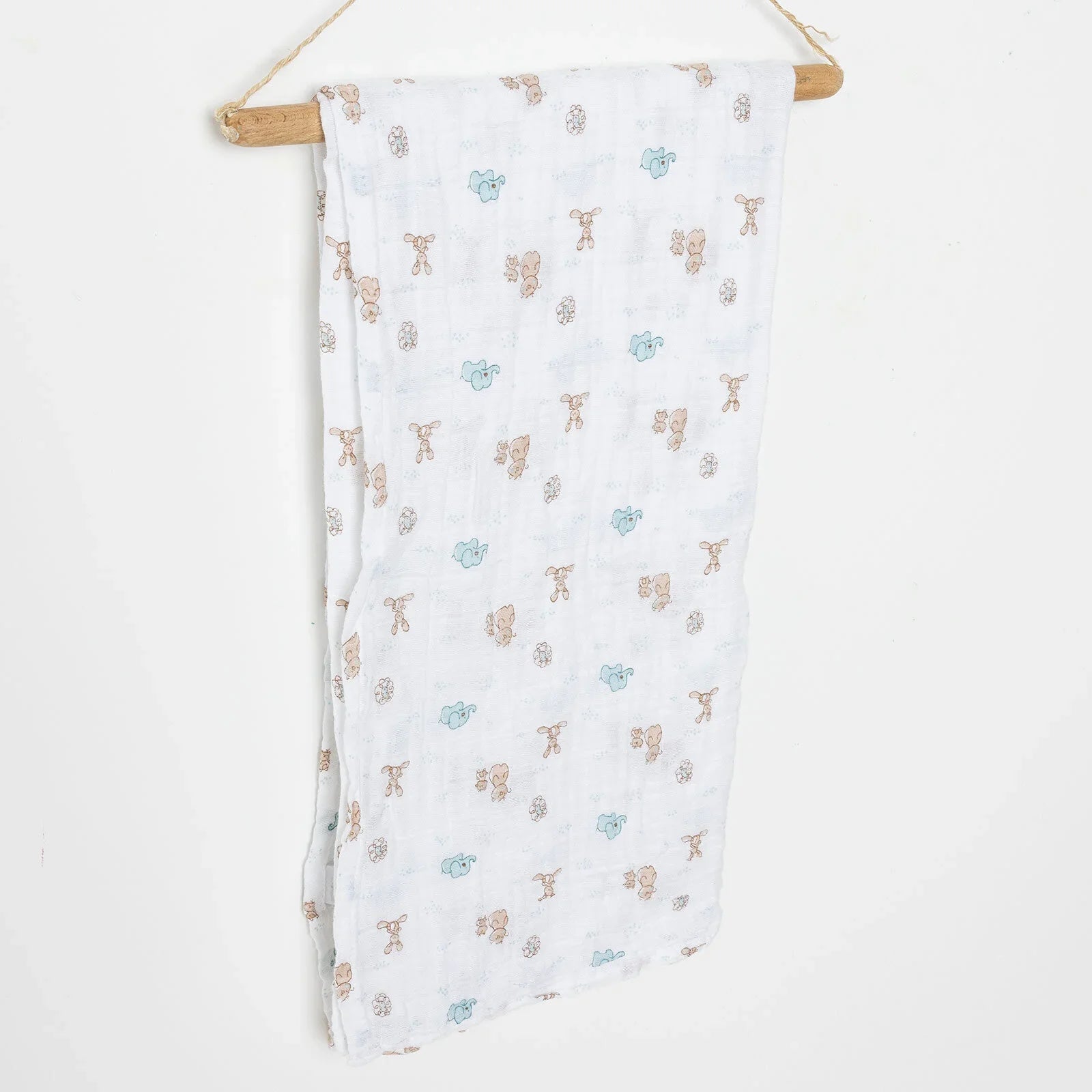 Little Dreams Girl Muslin Blanket - White - mezetto