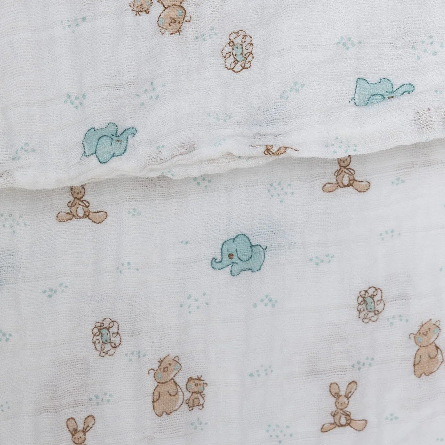 Little Dreams Girl Muslin Blanket - White - mezetto