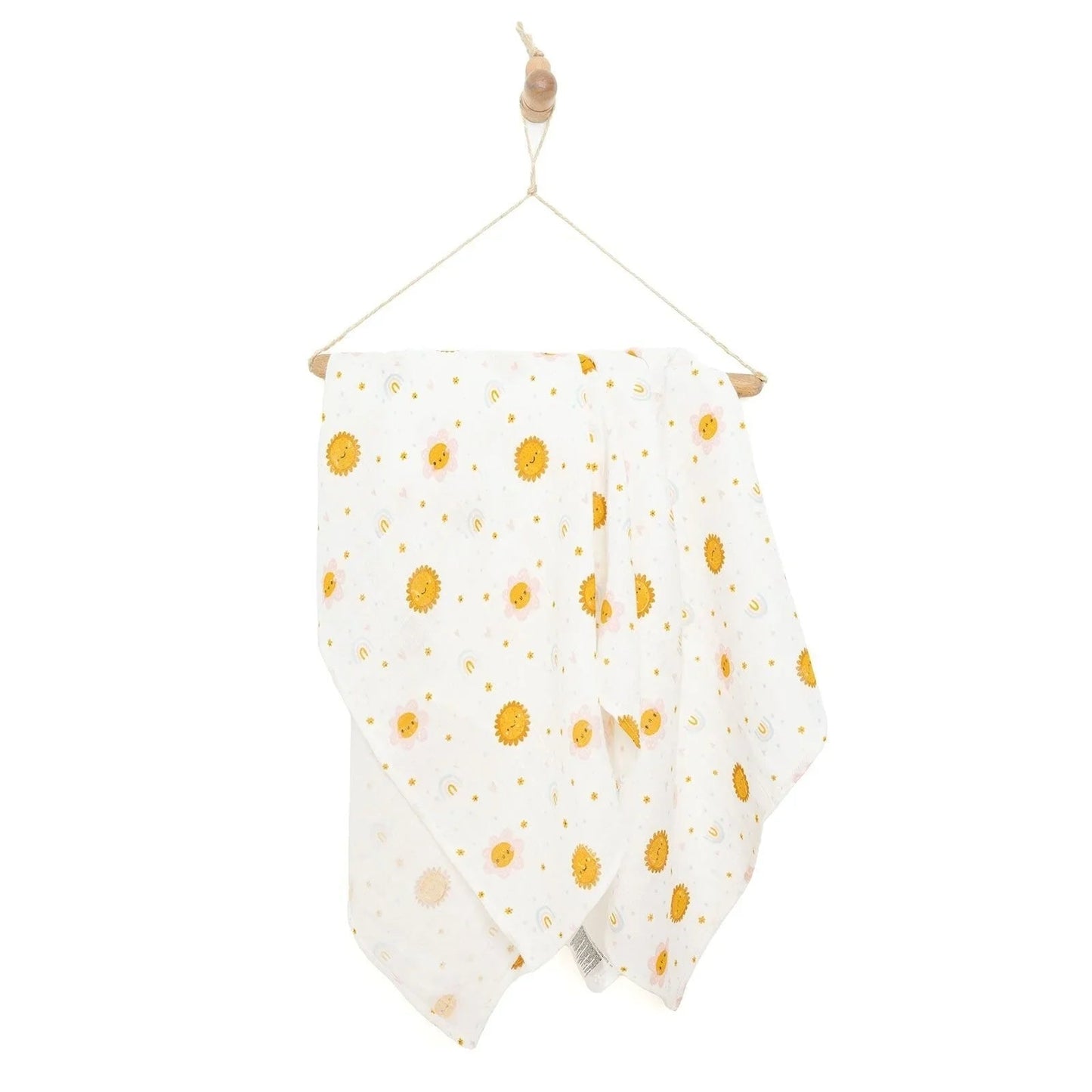 Little Dreams Girl Muslin Blanket - Yellow - mezetto