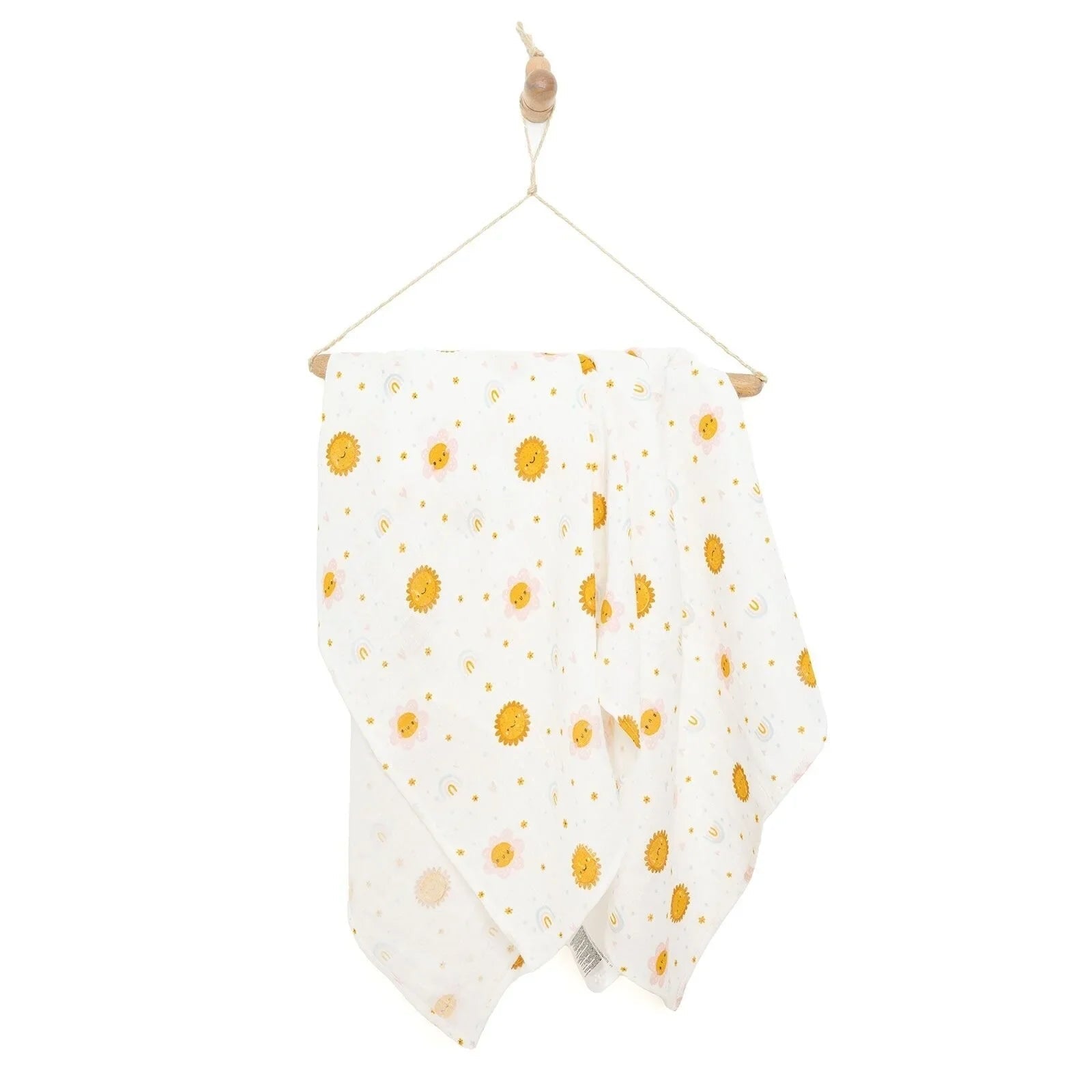 Little Dreams Girl Muslin Blanket - Yellow - mezetto