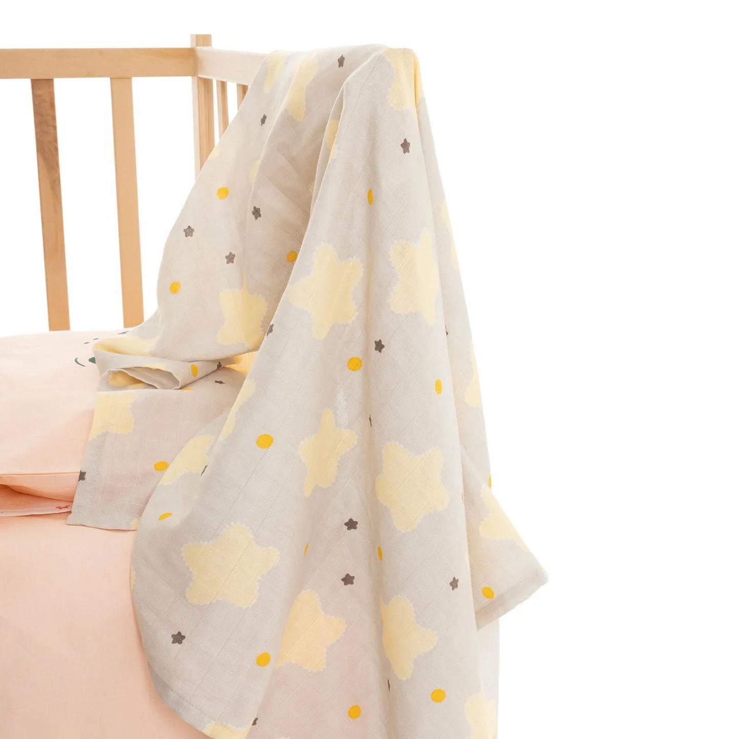 Little Dreams Unisex Muslin Blanket - Patterned - mezetto