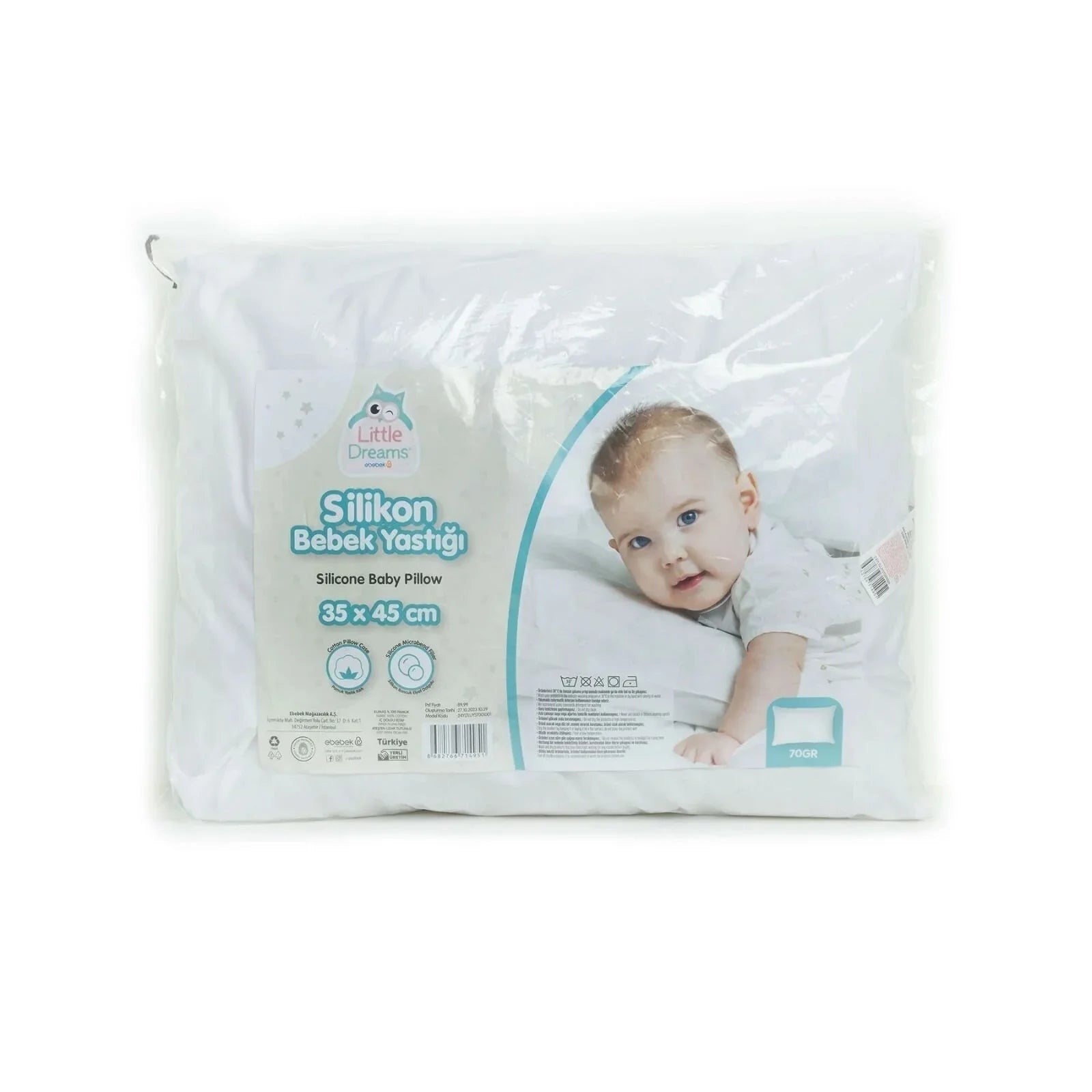 Little Dreams Unisex Pillow - White - mezetto