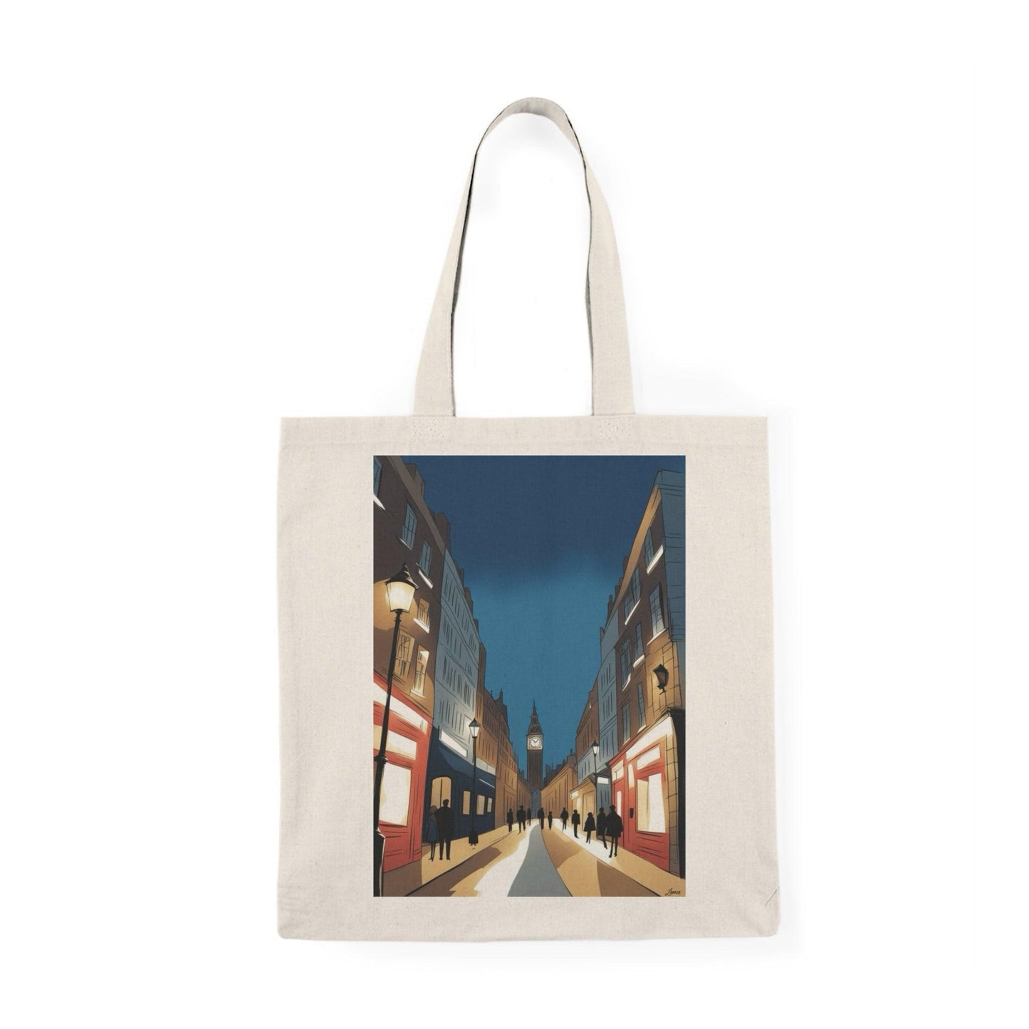 London Nightscape Tote – Skyline Cotton Bag - mezetto KEOLIX KEOLIX