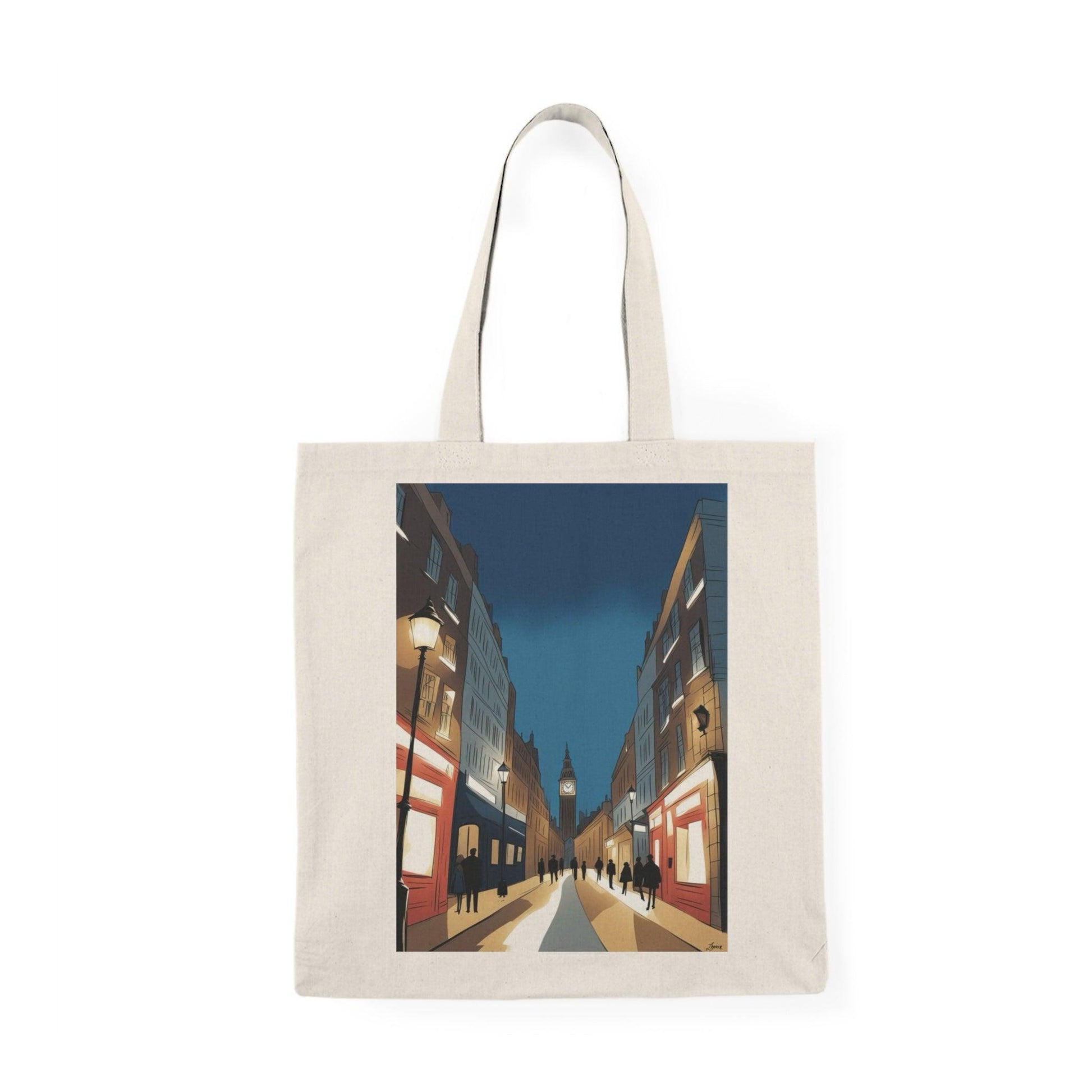 London Nightscape Tote – Skyline Cotton Bag - mezetto KEOLIX KEOLIX